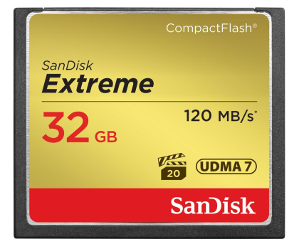 Karta pamięci CF Sandisk 32GB Extreme zapis 85MB/s odczyt 120MB/s